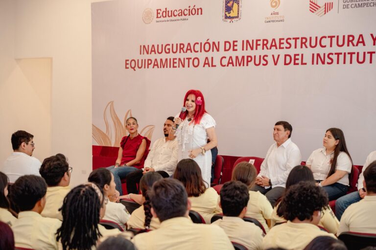 INFRAESTRUCTURA FÍSICA  Y EQUIPAMIENTO POR $27 MILLONES ENTREGÓ LA GOBERNADORA LAYDA SANSORES AL CAMPUS V DEL INSTITUTO CAMPECHANO