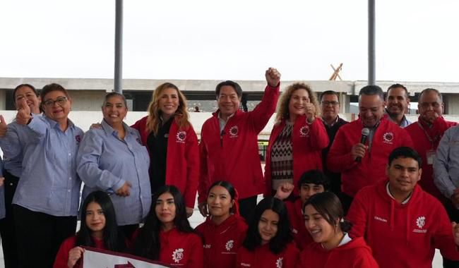 Supervisan Mario Delgado y Marina del Pilar Ávila avances en nueva infraestructura escolar en Tijuana
