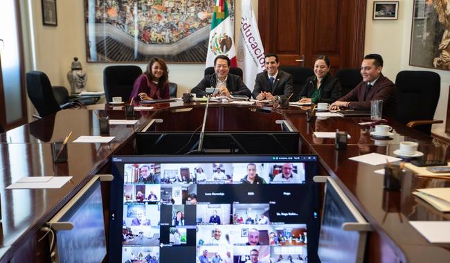 Acuerda secretario con autoridades educativas y deportivas estatales promover el “Mundialito escolar” en planteles educativos