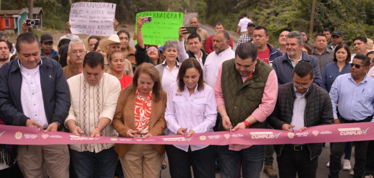 Justicia social a la Huasteca, Rocío Nahle inaugura tramo Chalma–Platón Sánchez–Tempoal