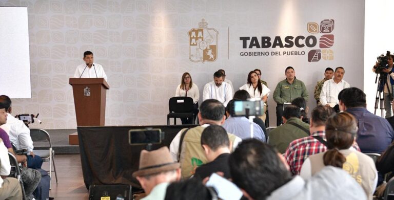 Reitera Javier May respaldo total al Gobierno de México por acciones contra la delincuencia; en Tabasco se mantienen activos protocolos de seguridad, afirmó