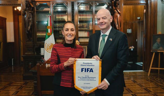 Todo va a salir maravilloso; la inauguración del Mundial será histórica: Presidenta tras reunión con Presidente de la FIFA, Gianni Infantino