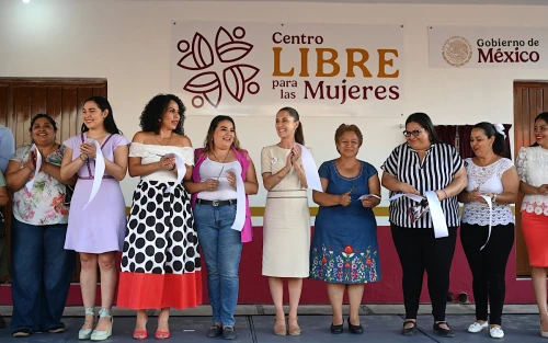 “Los Centros LBRE son una gran transformación en el país”: Presidenta inaugura nuevo espacio para mujeres en Coquimatlán, Colima