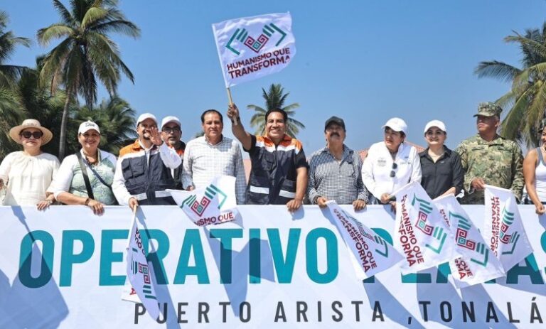 Eduardo Ramírez da inicio al Operativo Playas Limpias en Puerto Arista