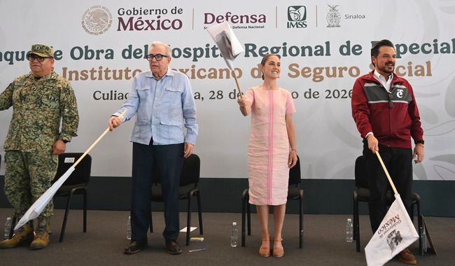 Presidenta da banderazo de salida a construcción del Hospital Regional de Especialidades del IMSS en beneficio de 762 mil derechohabientes