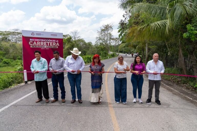 Layda Sansores entrega obras y supervisa proyectos en Candelaria con inversión de 26.4 MDP