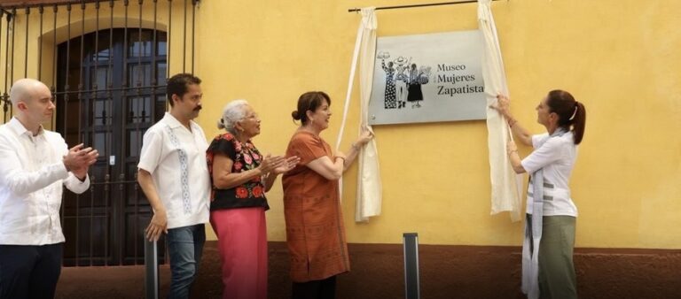Presidenta Claudia Sheinbaum inaugura Museo de las Mujeres Zapatistas en honor a Emiliano Zapata