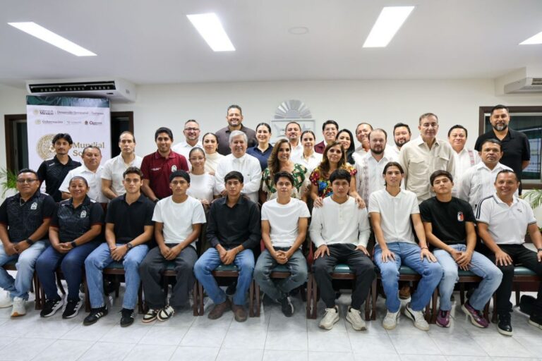 Mara Lezama firma convenio Proyecto Mundial Social 2026 para impulsar el deporte como herramienta de bienestar