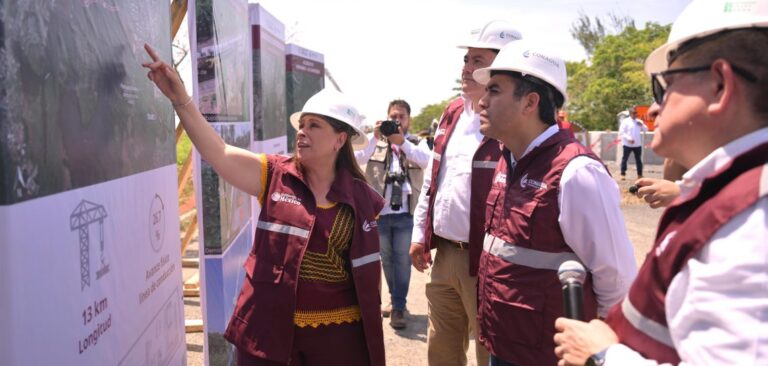 Gobernadora y titular de CONAGUA supervisan el Acueducto Coatzacoalcos