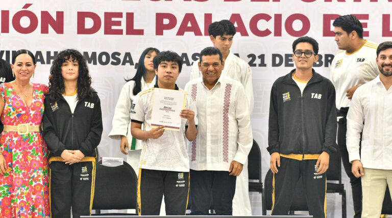 Tabasco vuelve a hacer historia: Gobierno del Pueblo entrega nuevo Palacio de los Deportes y alcanza meta de beneficiar a 500 atletas con becas deportivas