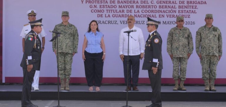 Relevo en la GN fortalece la Estrategia de Seguridad en Veracruz: Gobernadora