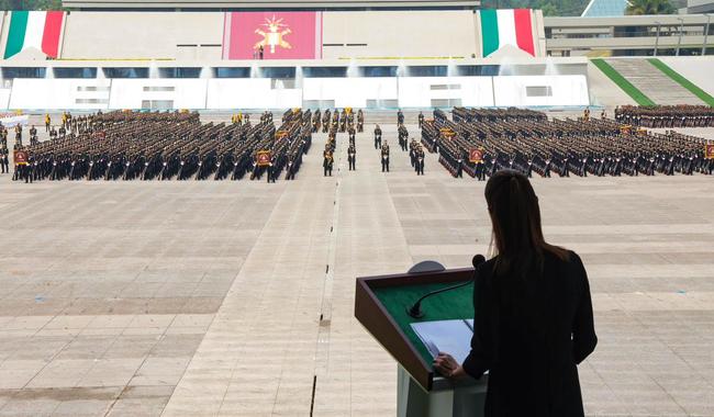 La soberanía no se negocia, la independencia se defiende todos los días: Presidenta en 106 Aniversario de la Columna de la Legalidad