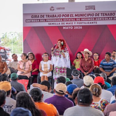 Layda Sansores fortalece al campo de Tenabo con apoyos para más de mil productores
