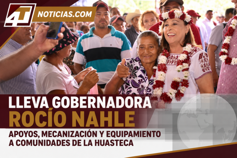 Lleva Gobernadora Rocío Nahle apoyos, mecanización y equipamiento a comunidades de la Huasteca