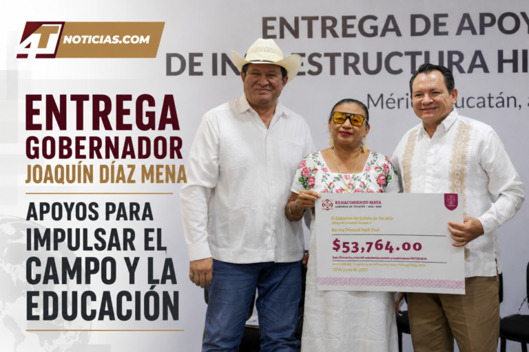 Entrega Gobernador Joaquín Díaz Mena apoyos para impulsar el campo y la educación