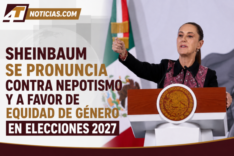 Sheinbaum se pronuncia contra nepotismo y a favor de equidad de género en elecciones 2027
