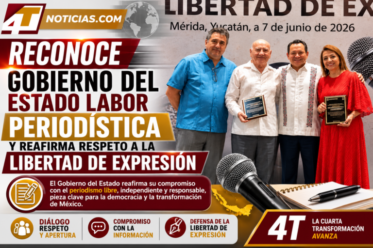 Reconoce Gobierno del Estado labor periodística y reafirma respeto a la libertad de expresión