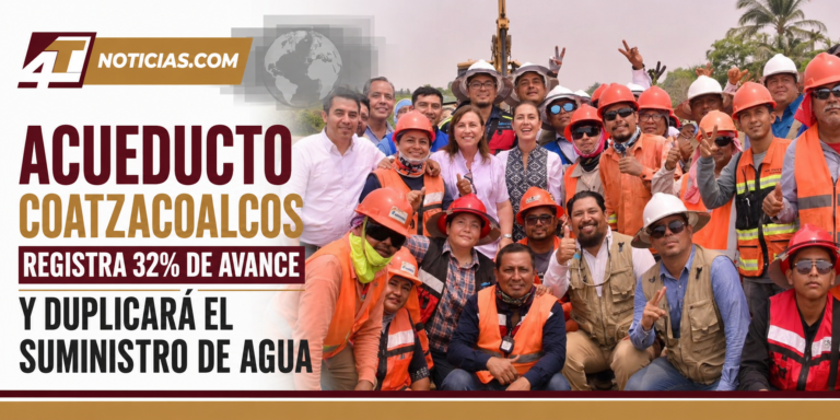 Acueducto Coatzacoalcos registra 32% de avance y duplicará el suministro de agua