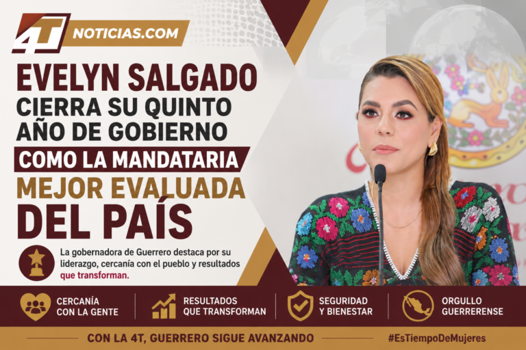 Evelyn Salgado cierra su quinto año de gobierno como la mandataria mejor evaluada del país