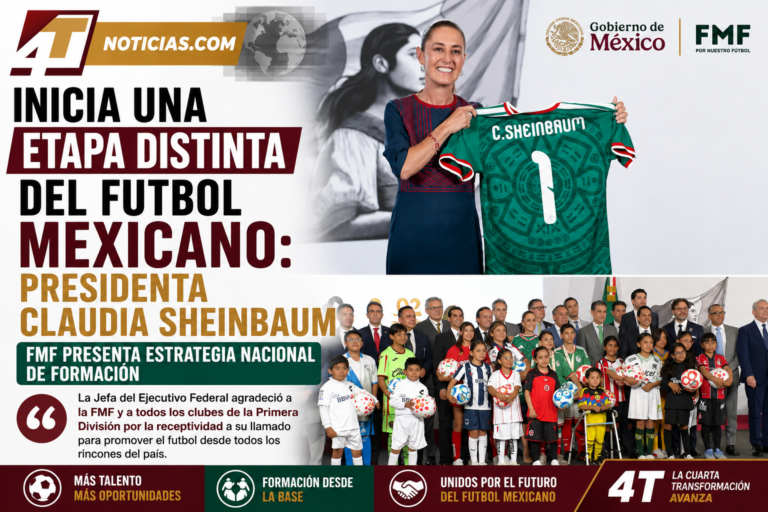 Inicia una etapa distinta del futbol mexicano: Presidenta Claudia Sheinbaum; FMF presenta Estrategia Nacional de Formación