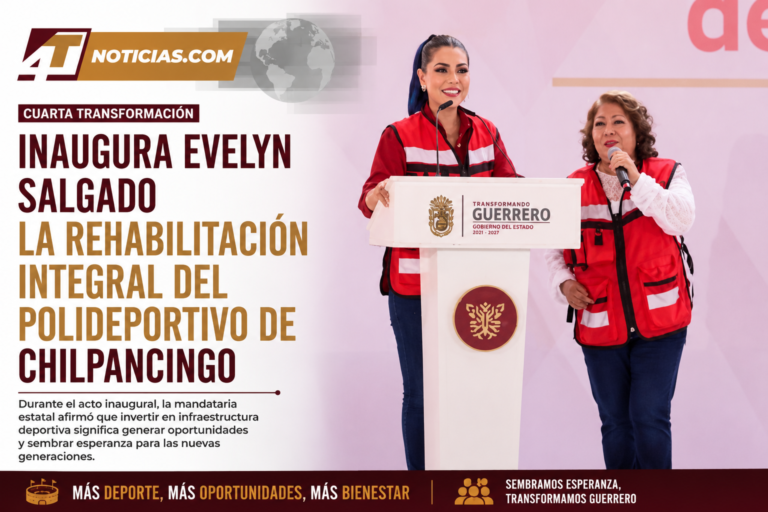 Inaugura Evelyn Salgado la rehabilitación integral del Polideportivo de Chilpancingo