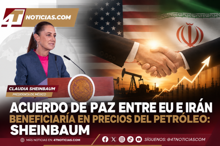 Acuerdo de paz entre EU e Irán beneficiaría en precios del petróleo: Sheinbaum