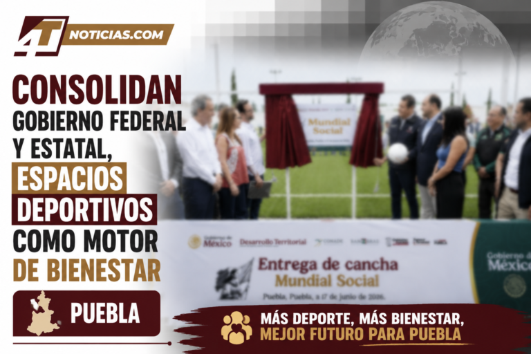 Consolidan Gobierno Federal y Estatal, espacios deportivos como motor de bienestar
