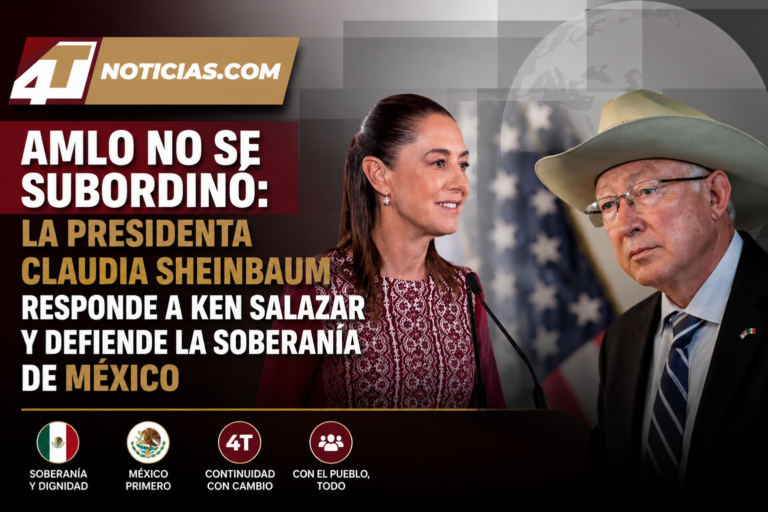 AMLO no se subordinó: la Presidenta Claudia Sheinbaum responde a Ken Salazar y defiende la soberanía de México
