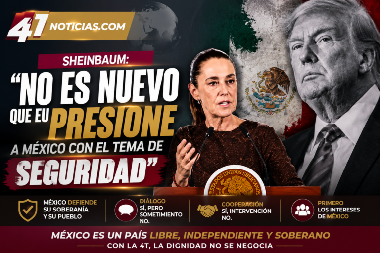 No es nuevo que EU presione a México con el tema de seguridad: Sheinbaum