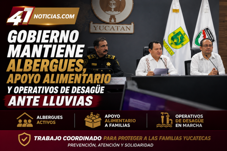 Gobierno mantiene albergues, apoyo alimentario y operativos de desagüe ante lluvias