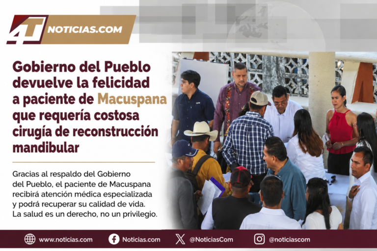 Gobierno del Pueblo devuelve la felicidad a paciente de Macuspana que requería costosa cirugía de reconstrucción mandibular