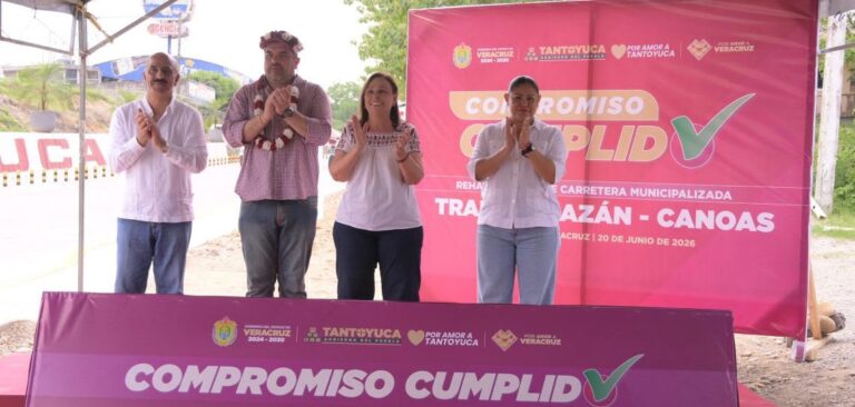 Cumplen Claudia Sheinbaum y Rocío Nahle compromiso con la carretera federal 127