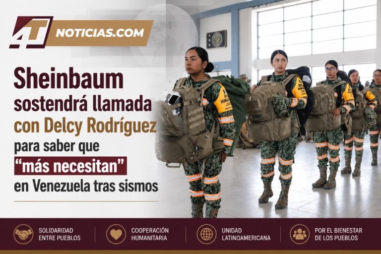 Sheinbaum sostendrá llamada con Delcy Rodríguez para saber que “más necesitan” en Venezuela tras sismos