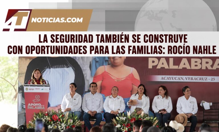 La seguridad también se construye con oportunidades para las familias: Rocío Nahle