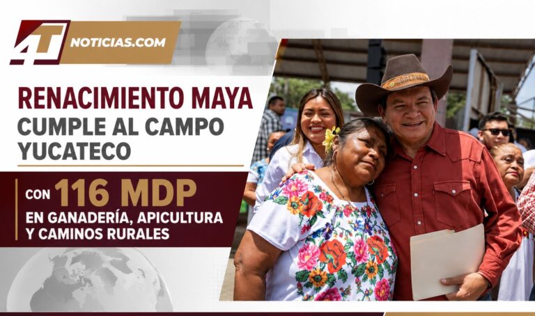 Renacimiento Maya cumple al campo yucateco con 116 mdp en ganadería, apicultura y caminos rurales
