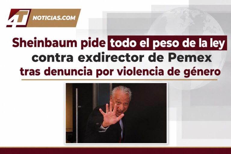 Sheinbaum pide todo el peso de la ley contra exdirector de Pemex tras denuncia por violencia de género