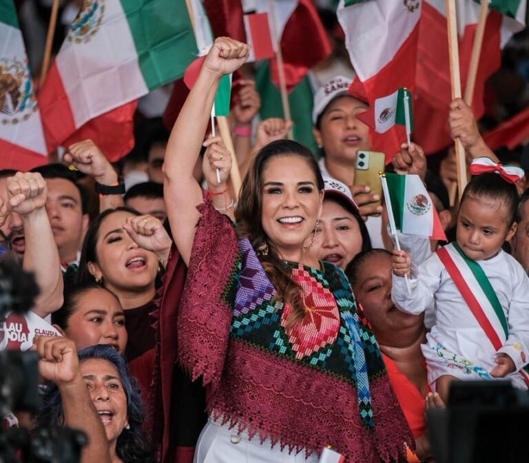 Mara Lezama y más de 25 mil quintanarroenses respaldan llamado de Claudia Sheinbaum en defensa de México