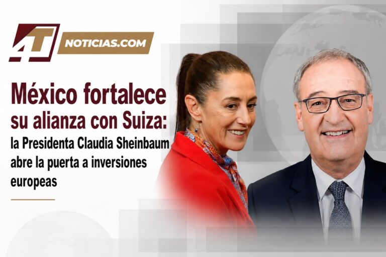 México fortalece su alianza con Suiza: la Presidenta Claudia Sheinbaum abre la puerta a inversiones europeas