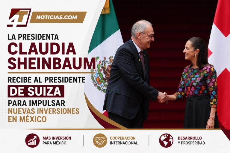 La Presidenta Claudia Sheinbaum recibe al presidente de Suiza para impulsar nuevas inversiones en México