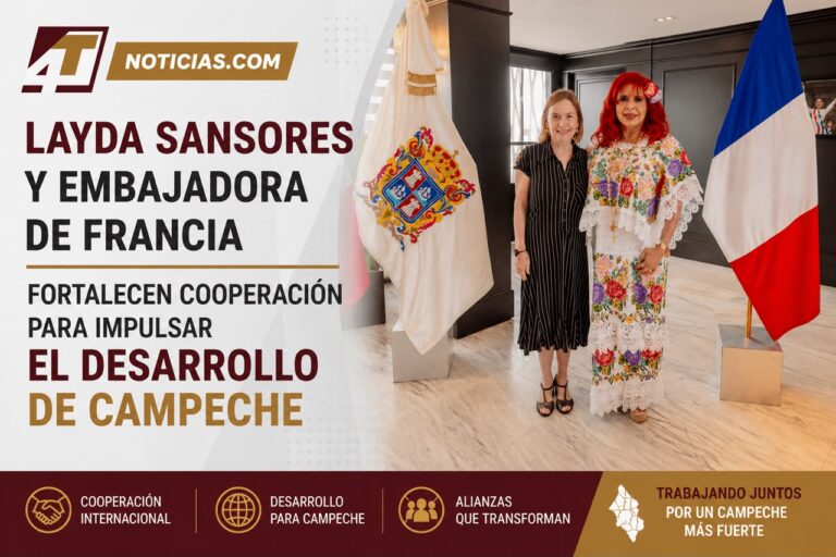 Layda Sansores y embajadora de Francia fortalecen cooperación para impulsar el desarrollo de Campeche