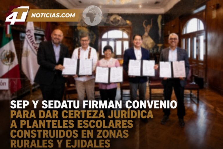 SEP y Sedatu firman convenio para dar certeza jurídica a planteles escolares construidos en zonas rurales y ejidales