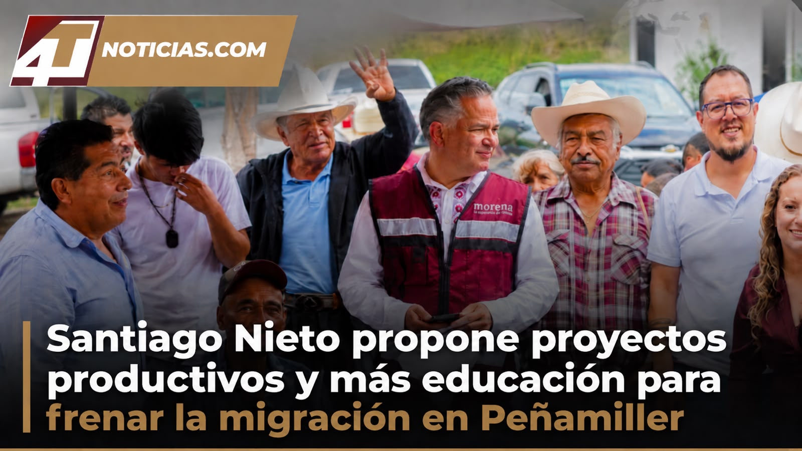 Santiago Nieto propone proyectos productivos y más educación para frenar la migración en Peñamiller