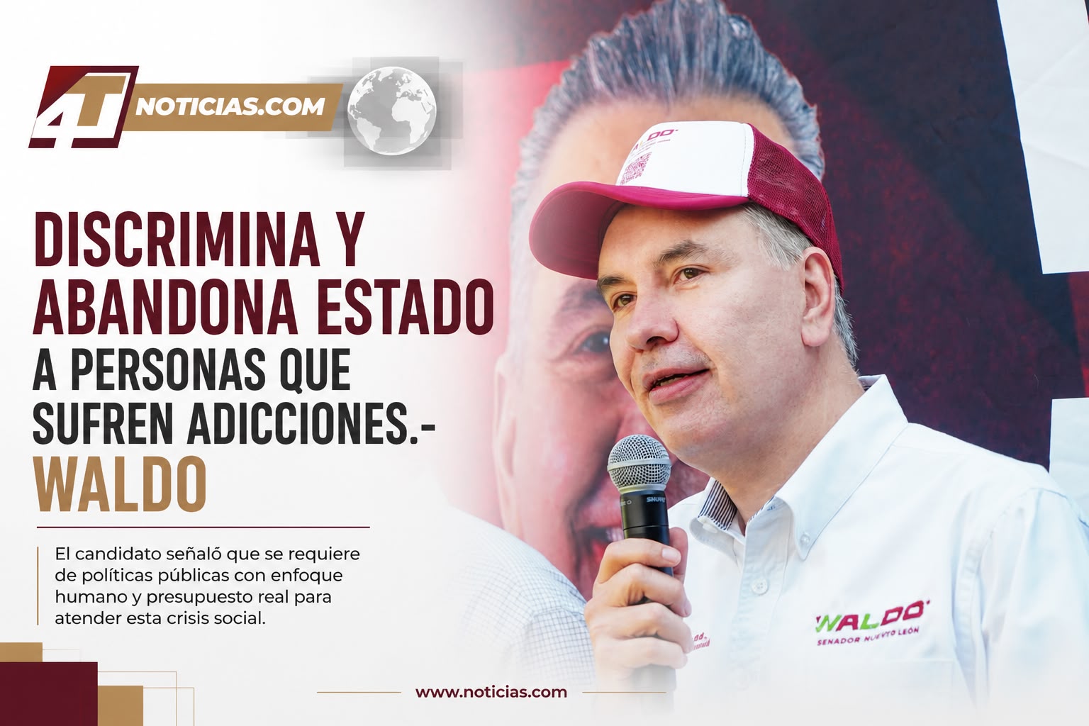 Discrimina y abandona Estado a personas que sufren adicciones.- Waldo