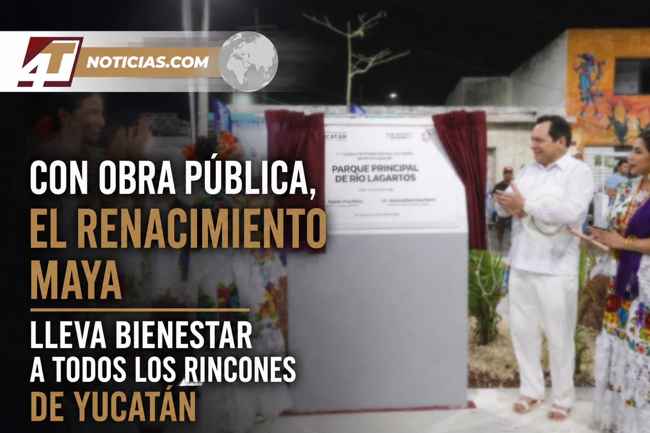 Con obra pública, el Renacimiento Maya lleva bienestar a todos los rincones de Yucatán