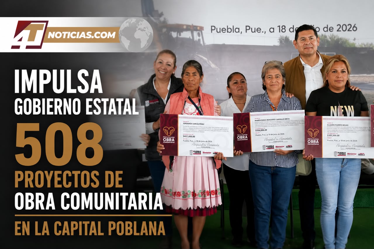 Impulsa gobierno estatal 508 proyectos de Obra Comunitaria en la capital poblana