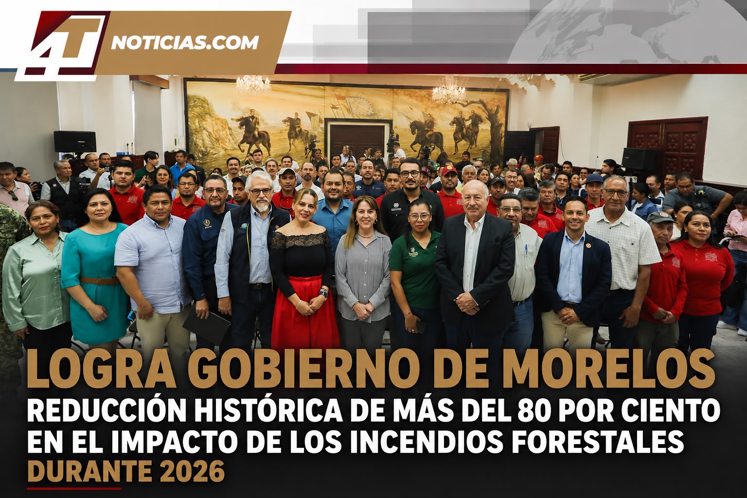 Logra Gobierno de Morelos reducción histórica de más del 80 por ciento en el impacto de los incendios forestales durante 2026