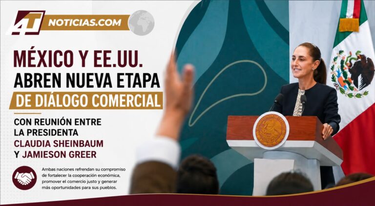 México y EE.UU. abren nueva etapa de diálogo comercial con reunión entre la Presidenta Claudia Sheinbaum y Jamieson Greer
