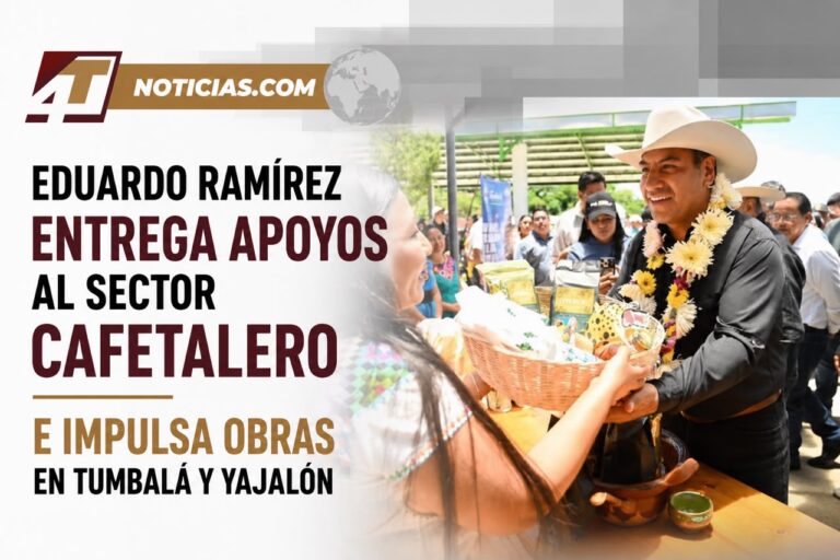 Eduardo Ramírez entrega apoyos al sector cafetalero e impulsa obras en Tumbalá y Yajalón
