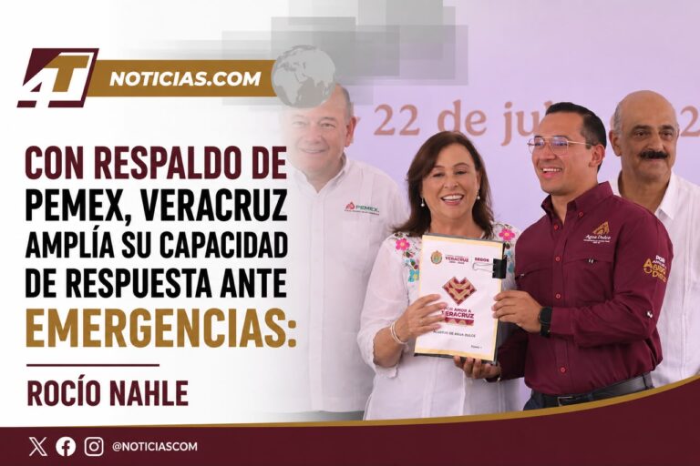 Con respaldo de Pemex, Veracruz amplía su capacidad de respuesta ante emergencias: Rocío Nahle