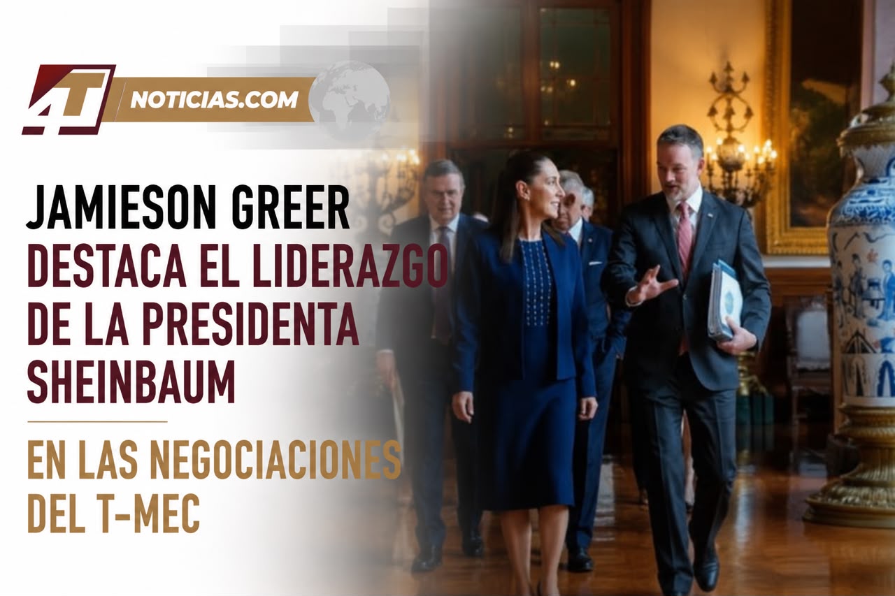 Jamieson Greer destaca el liderazgo de la Presidenta Sheinbaum en las negociaciones del T-MEC